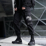 CHAIFENKO Hip Hop Cargo Pants Men Fashion Harajuku Harem Pant Black Streetwear Joggers Sweatpant Multi-Pocket Casual Mens Pants
