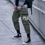 CHAIFENKO Hip Hop Cargo Pants Men Fashion Harajuku Harem Pant Black Streetwear Joggers Sweatpant Multi-Pocket Casual Mens Pants