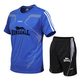 Running T Shirt Men Sport GYM Tshirt Short Sleeve Football Basketball Tennis Shirt Quick Dry Fitness Sports Set Suits Sportswear